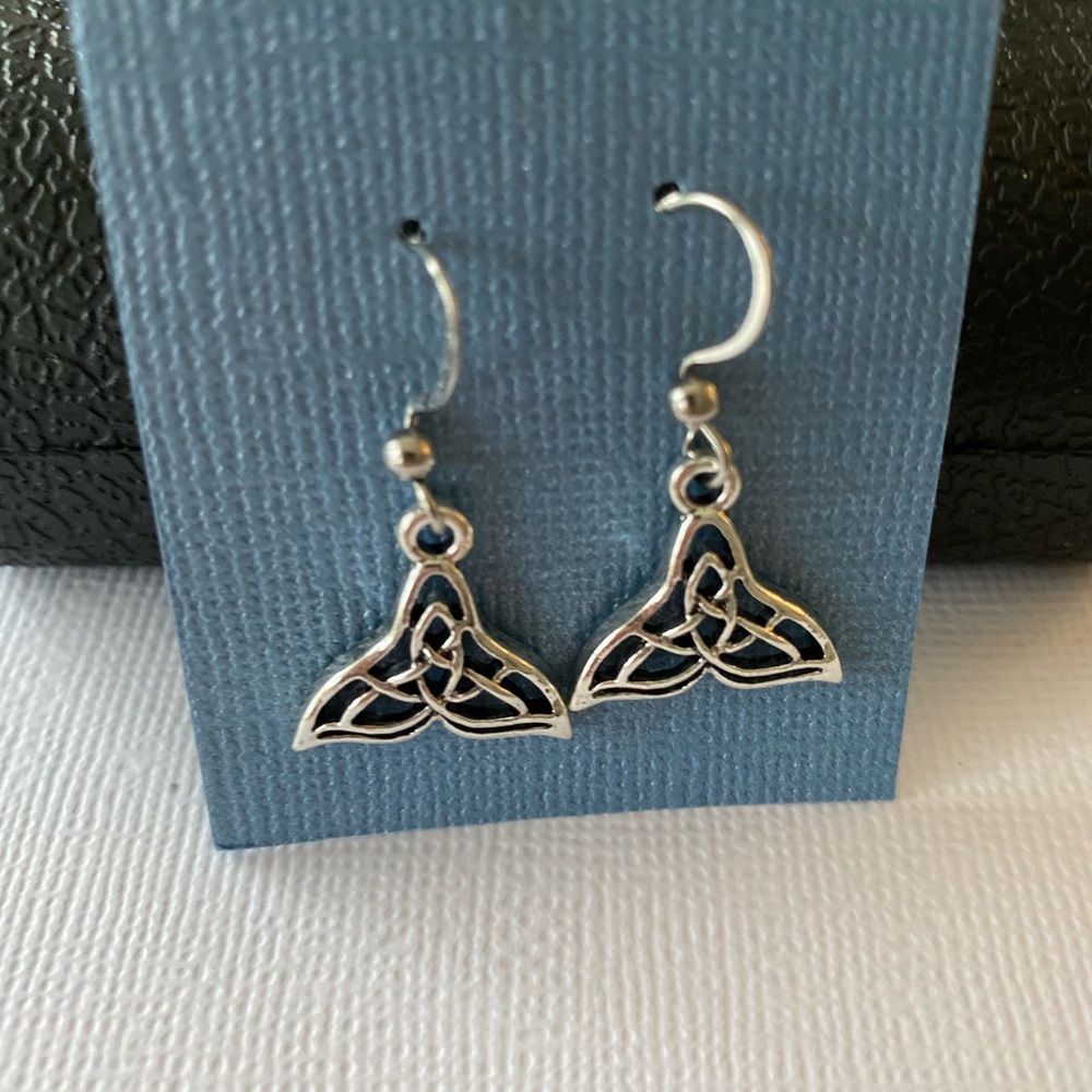 Celtic Whale Tail Earrings